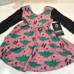 NEW Rags Bats Baby Dress Size 12-18M 🦇
